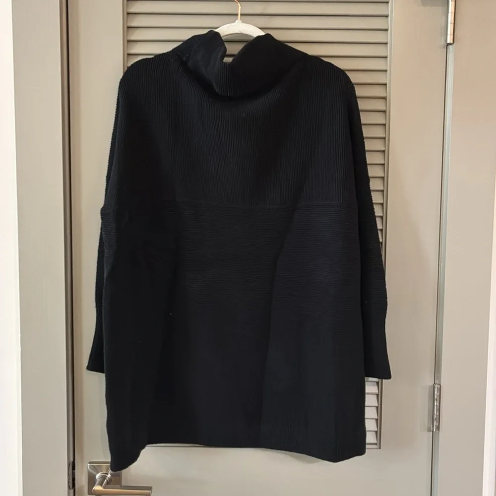 Free People Black Ottoman Slouchy Sweater Sz S - Picture 8 of 8